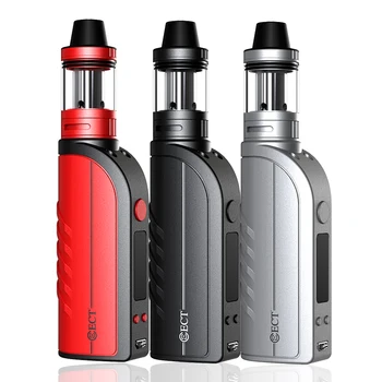 

100% original ECT 50W Kit TC BOX Mod Kit VAPOR VAPORIZER STARTER KIT 2ml 22mm atomizer 2200 mAh Battery electronic cigarette