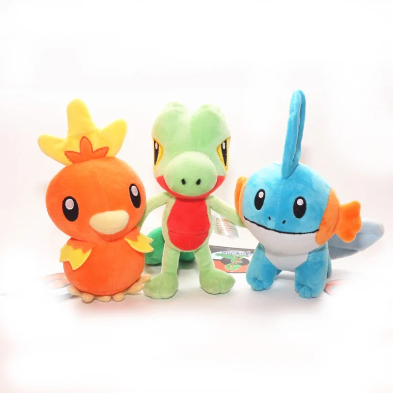 Treecko/Mudkip/Torchic плюшевые игрушки 18/30 см Высокое качество Мягкий ПП Хлопок Дети День