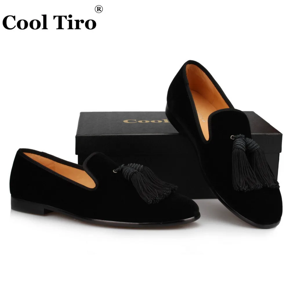 Tassel Men Loafers black velvet (6)