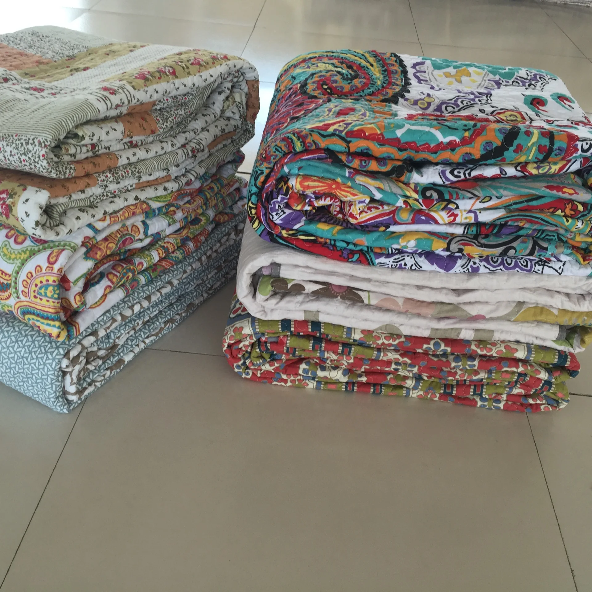 

pure cotton quilting foreign trade original single printing double air conditioning washed by water summer