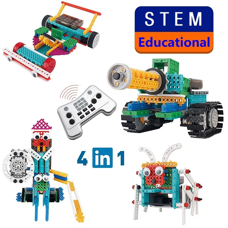 Набор для обучения стволов подарок DIY блоки роботов 237 шт rc Танк робот строительный блок модель креативная наука учеба образовательный ствол игрушка