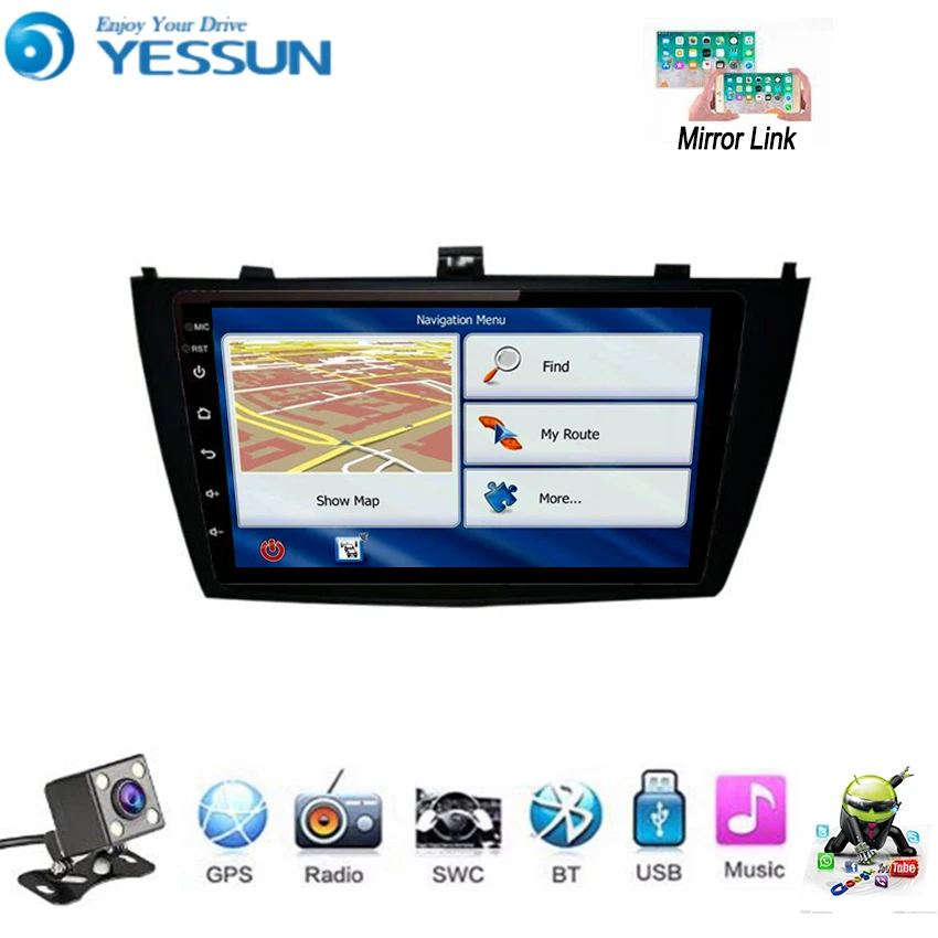 

YESSUN For Toyota Avensis 2009~2015 Car Android Multimedia Player GPS Navigation Big Screen AUTO Radio Bluetooth