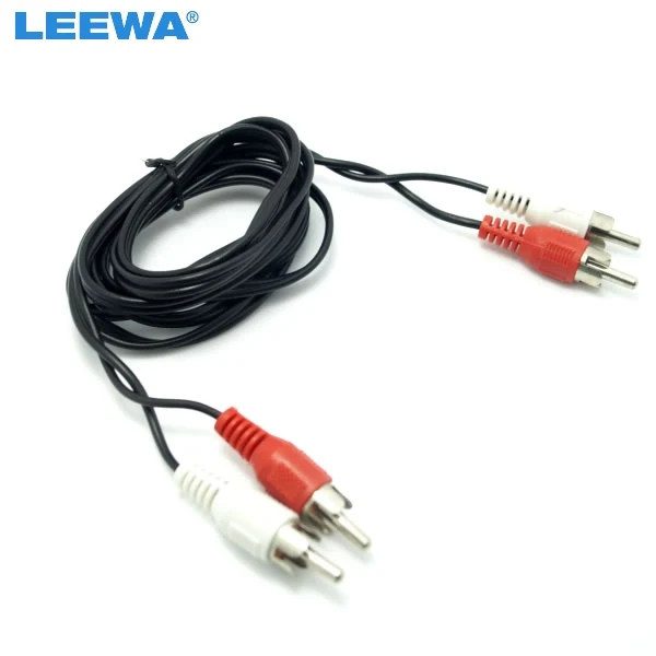

LEEWA 20pcs 2-RCA Male to 2-RCA Male Connection Audio Cable #CA3822