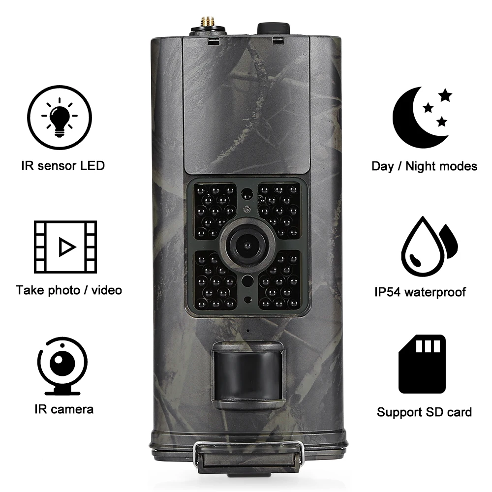

HC - 700G Hunting Camera 3G SMS GSM 16MP 1080P Infrared Night Vision Trail Camera Wildlife Animal Scouting Device 120 degree