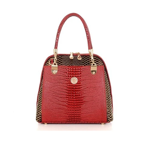 

New 2017 Women Shell Handbag Genuine Leather Bag Lady OL Alligator Shoulder Bag Handbag