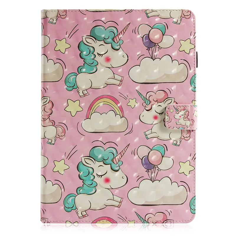 Wekays For Coque Apple IPad Pro 10.5 inch Cute Cartoon Unicorn 3D Leather Fundas Case For IPad Pro 10.5