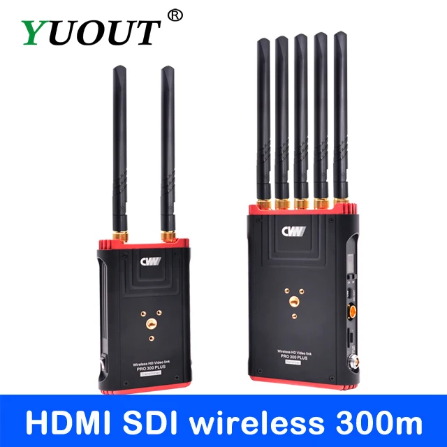 

300m/1000ft 5GHz HDMI SDI Wireless Transmission System 3G 1080P HD Video TV Broadcast Transmitter and Receiver