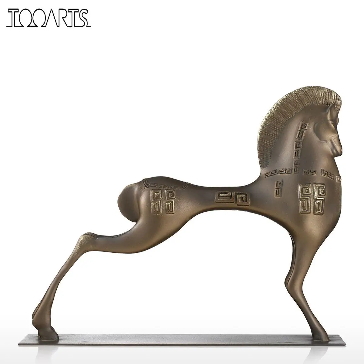 

Tooarts Tomfeel Vigorous Horse Figurine Fiberglass Figurine Home Decor Original Design Horse Handicraft For Home Office