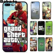 

Babaite Grand Teft Auto Five Gta Ultra Thin Cartoon Pattern Phone Case for Apple iPhone 8 7 6 6S Plus X XS MAX 5 5S SE XR Cover