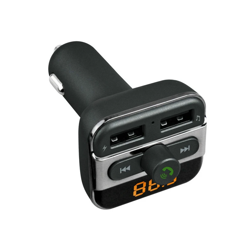 100 шт./лот Ulamore Bluetooth Handsfree автомобильный комплект+ fm-передатчик двойной USB зарядное устройство аудио MP3 плеер