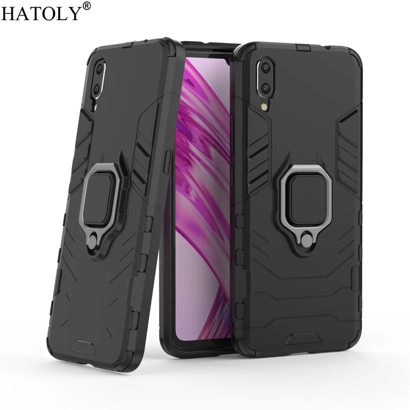 

Vivo X23 Case Cover for Vivo X23 Magnetic Finger Ring Phone Case Bumper Hard PC Shell Protective Armor Case For Vivo X23