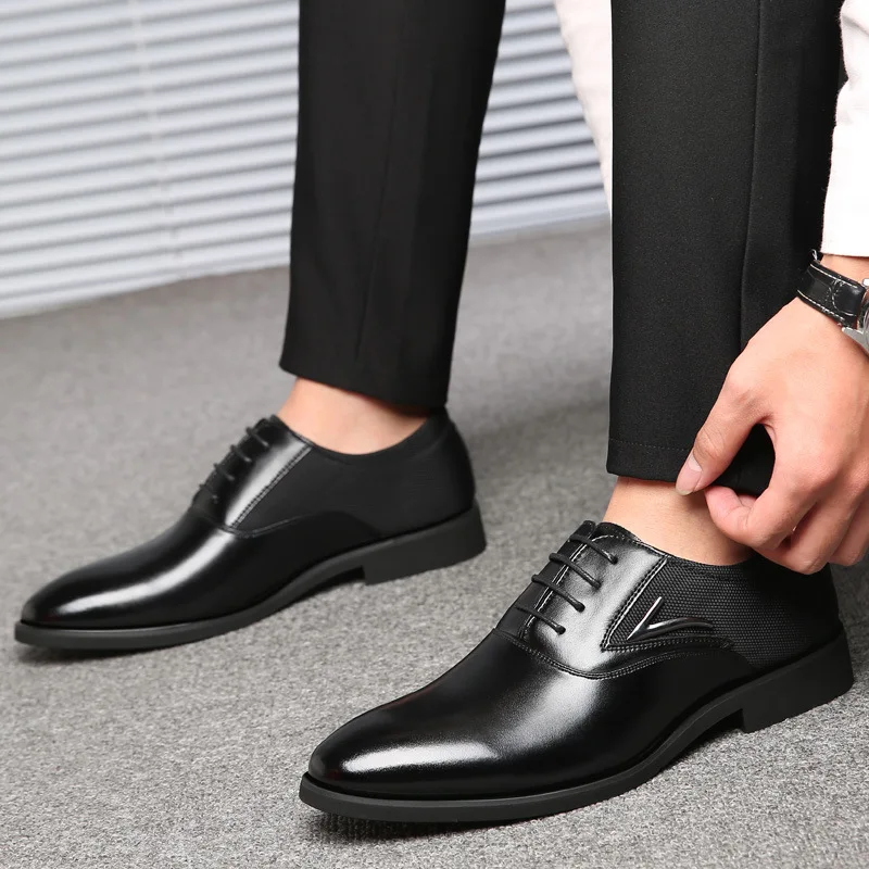 Мужские роскошные кожаные оксфорды; мужская деловая официальная обувь; мужские оксфорды в британском стиле; модные брендовые винтажные модельные туфли в стиле ретро