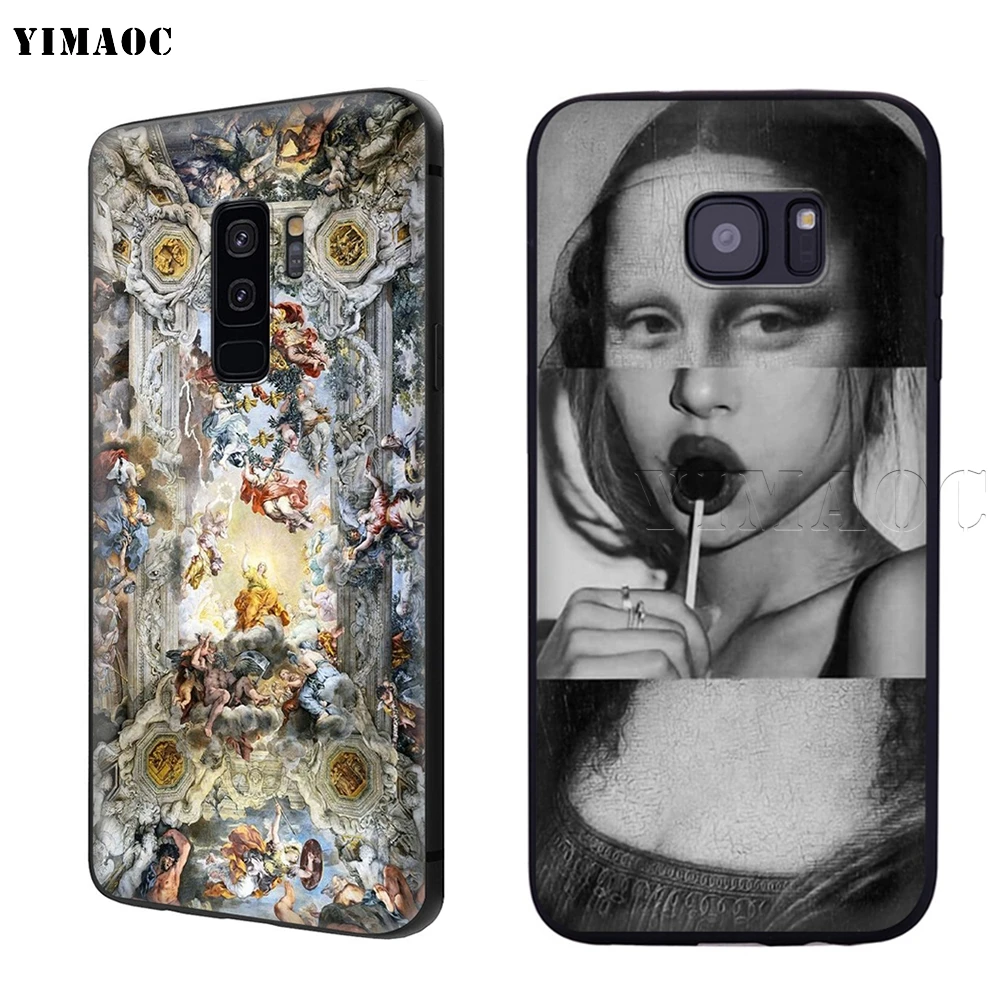 Мягкий силиконовый чехол с художественной статуей Michelangelo YIMAOC для samsung Galaxy S6 S7 Edge S8 S9 Plus A3 A5 A6 Note 8 9