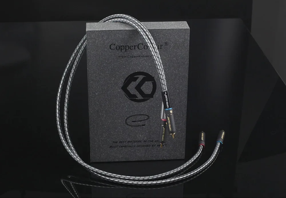 Аудиокабель CopperColour CC MOON OCC кабель RCA для соединения с позолоченным разъемом