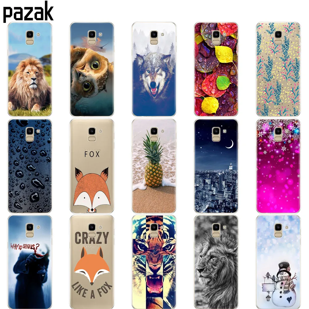 

silicone case FOR Samsung Galaxy J6 2018 Case Cover EU J600 J600F SM-J600F Soft tpu Phone Back For Samsung J6 2018 protect Coque