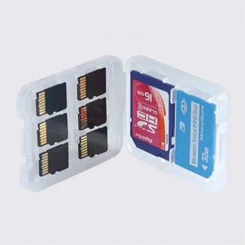 

Plastic SD Card Box Portable Storage SD Storage Box Card Organizer Transparent Memory Card Case