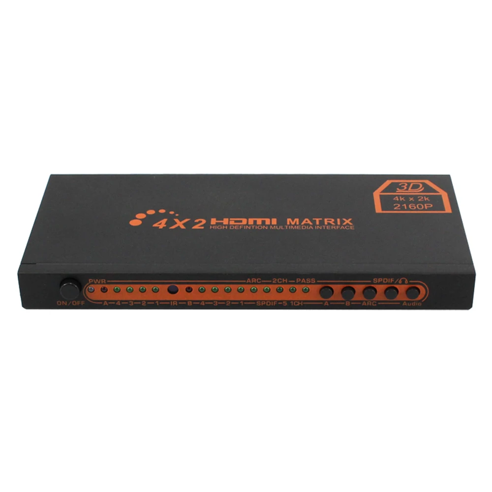 KVM HDMI матрица 4X2 4in2 или наружу 4x2 HDMI matria 4 канала переключатель HD сплиттер