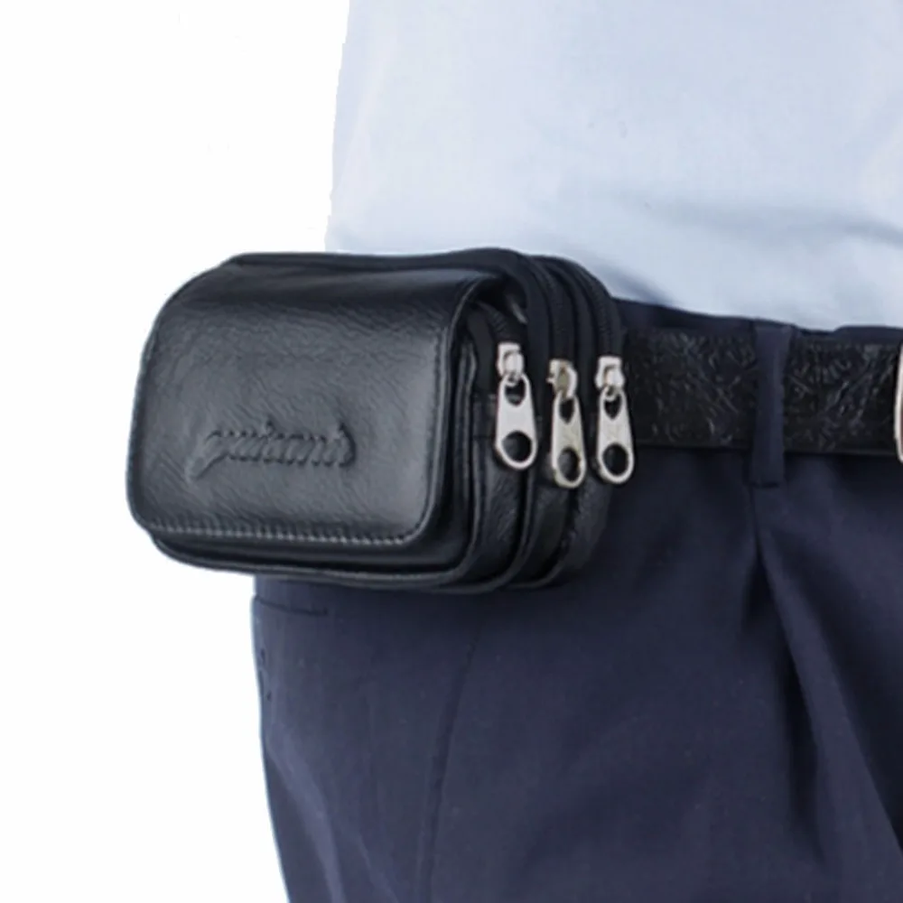 Модный Мужской винтажный кошелек из воловьей кожи с ремнем для путешествий, многофункциональная поясная сумка, кошелек для сотового/мобильного телефона