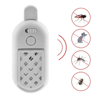 

1PCS USB Portable Ultrasonic Mosquito Repeller Cockroach Rats Mouse Rodent Fly Bug Insect Repellent Device Pest Control