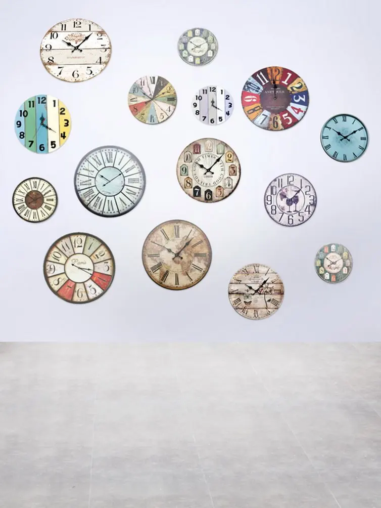 

Clocks Photography Backdrops Photo Props Studio Background 5x7ft