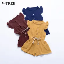 Летний детский комбинезон; комбинезон с короткими рукавами для девочек; Детский комбинезон ярких цветов; комбинезон для девочек; комбинезоны для малышей; одежда