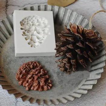 

Christmas 3D Pine Cones Shape Cake Fondant Mold Candy Chocolate Silicone Molds Biscuits Mould DIY Cake Decoration Baking Tools