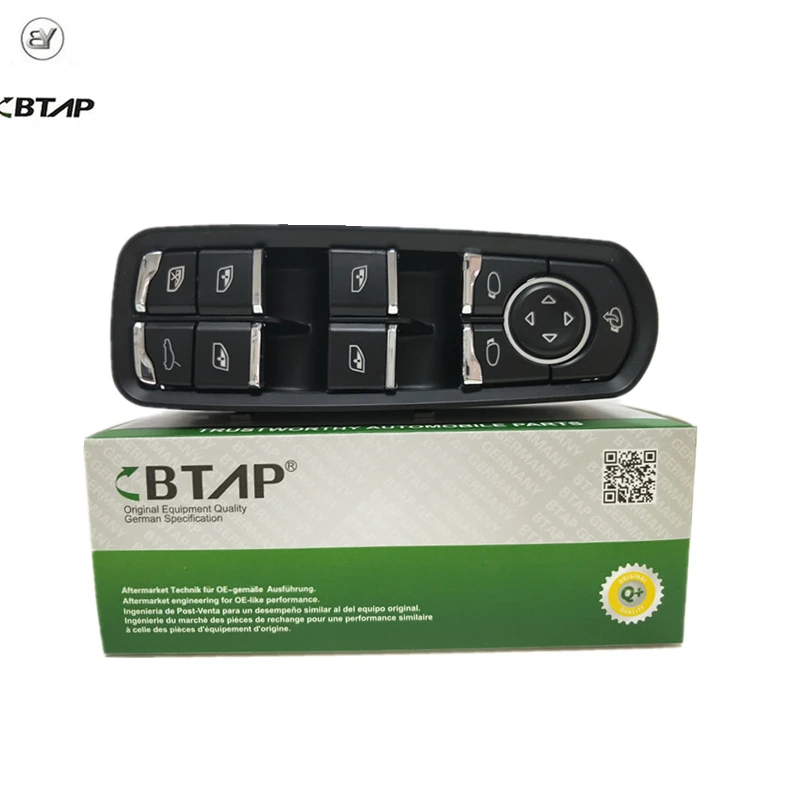 

BTAP Front Left Door Window Power Switch For Porsche Panamera Cayenne Macan 2011 7PP959858RDML 7PP959858MDML