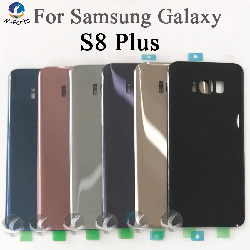 Задняя стеклянная Задняя панель для телефона для Samsung Galaxy S8 Plus S8plus G950 задняя крышка аккумулятора чехол с логотипом+ клей