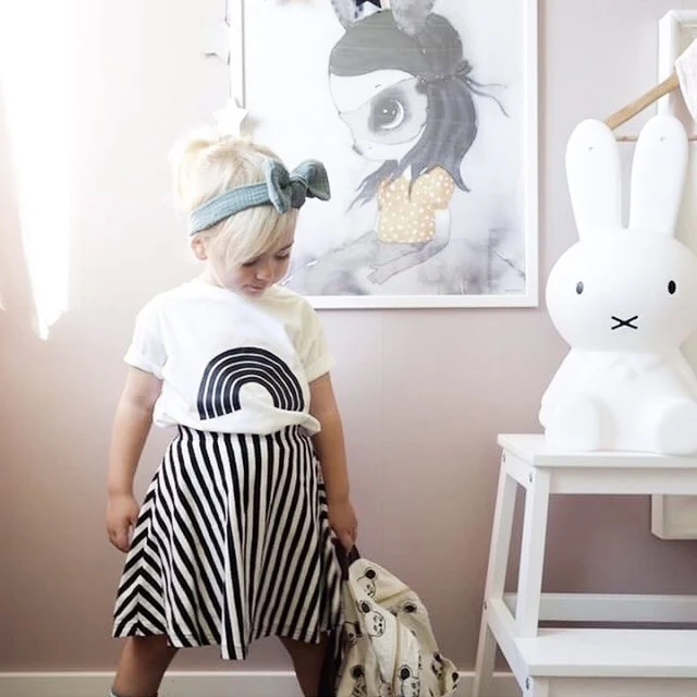 EnkeliBB Toddler Boys Girls White T Shirt Children Summer Clothes Fashion Letter Pattern Tess Boy Tshirt Kids Rainbow T Shirt 2
