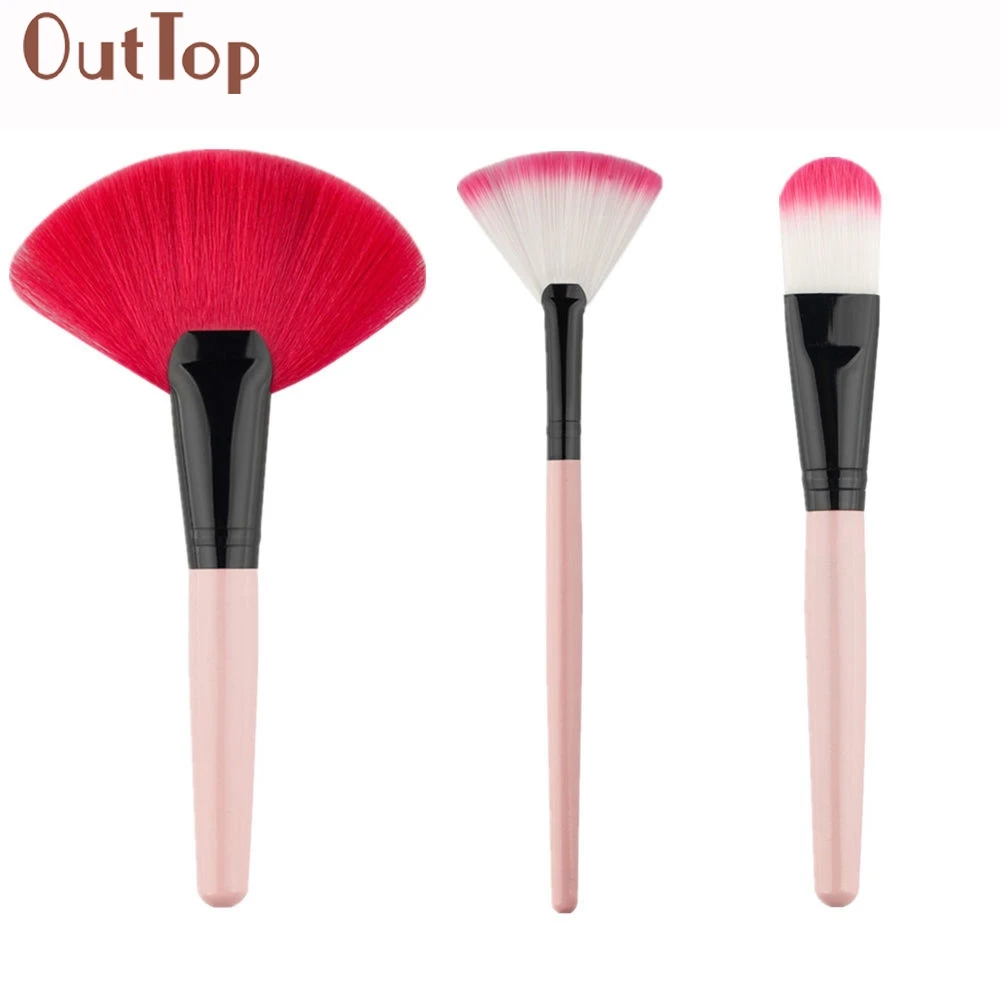OutTop pincel maquiagem Pro Женские кисти для макияжа Foundation Fan-shaped Косметическая кисть пудры