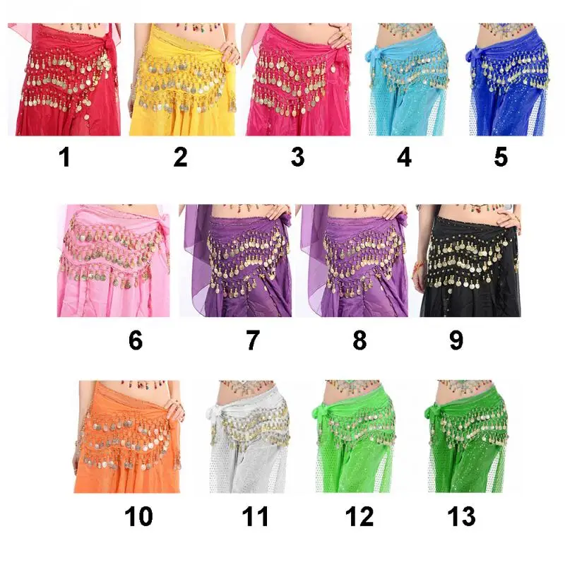 Rhinestones Waist Chain Belly Dance Costumes Accessories Hip Belt for dancer #11