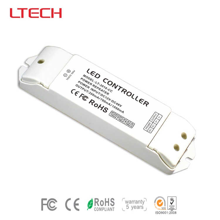 

LT-3010-CC CC Led Power Repeater(amplifier);DC12-48V input;CC 350/700/1050mA 3 in 1 *1CH output for cob led/led panel light