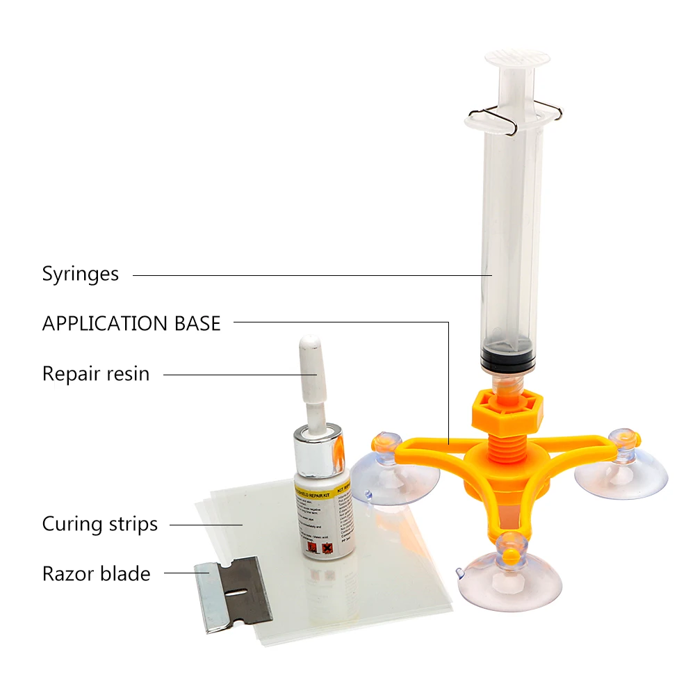 DIYWORK DIY Car Glass Repair Tool Auto Maintenance Sets Windshield Repair Kit Car-Styling DIYWORK DIY Car Glass Repair Tool Auto Maintenance Sets Windshield Repair Kit Car-Styling