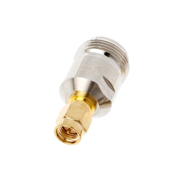 

N Female Jack to SMA Male Plug RF Coax Adapter Convertor Straight Nickel Plated