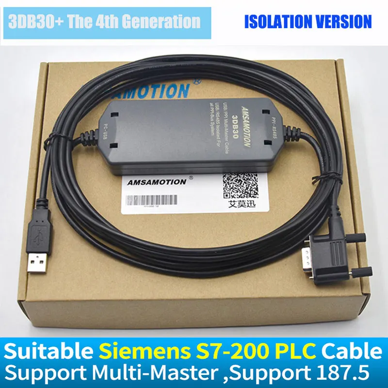 Кабель для программирования Siemens 6ES7 901 3DB30 0XA0 подходит ПЛК USB PPI кабель связи