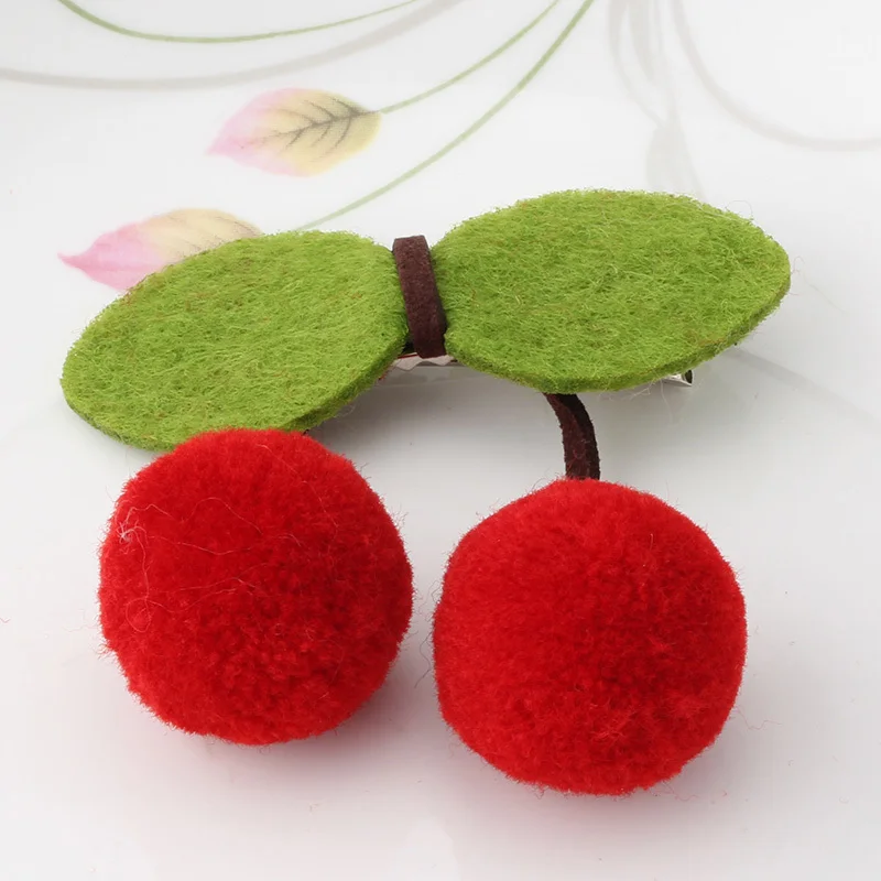 1PC New Sweet Cherry Hair Clip Girls Accessories Female Barrette Best Gift Fruit For | Детская одежда и обувь