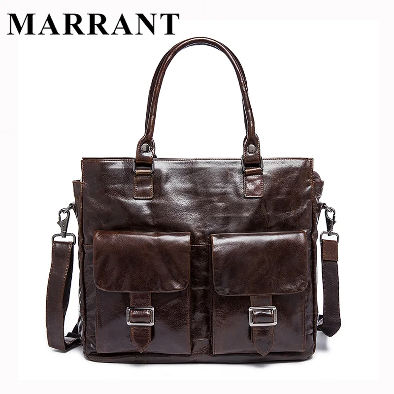 MARRANT Genuine Leather Men Bags New Male Briefcase Man Business Laptop Bag Men Crossbody Shoulder Handbags Men's Messenger 004