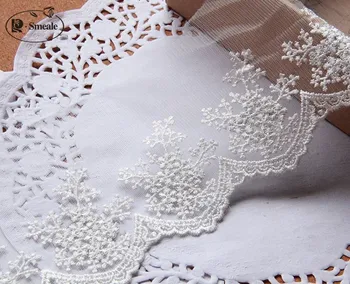 

Lace Trimming Silver Gold Embroidery Lace Fabric, DIY Clothing Accessories Dress Edging Material 5 Yards / Lot 9cm Wide RS547