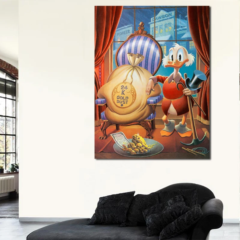

Scrooge Mcduck Cartoons Comics Film Wallpaper Canvas Posters Prints Wall Art Painting Decorative Picture Nursery Home Decoration