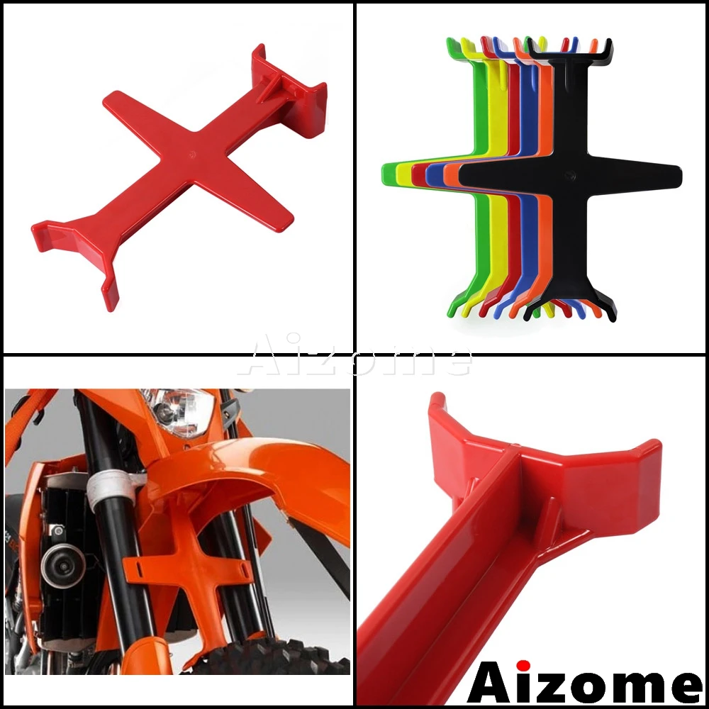 

Universal 11" Fork Support Enduro Transportation Protector Brace Red Motocross Standard Size Rest Seal Saver For Honda XR CRF