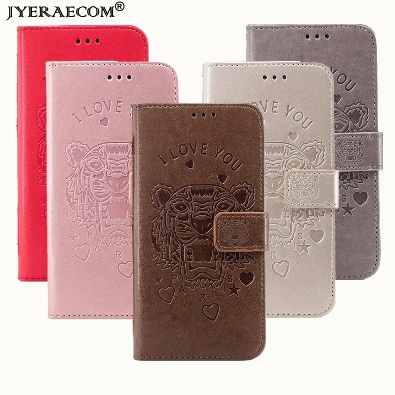 JYERAECOM Luxury Retro Flip Case For Samsung Galaxy A8 2018 PU Leather + Soft Silicon Wallet Cover | Мобильные телефоны и