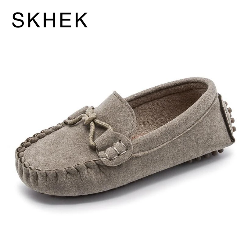 SKHEK Сезон осень Детская обувь Обувь для девочек из флока и PU искусственной кожи (PU