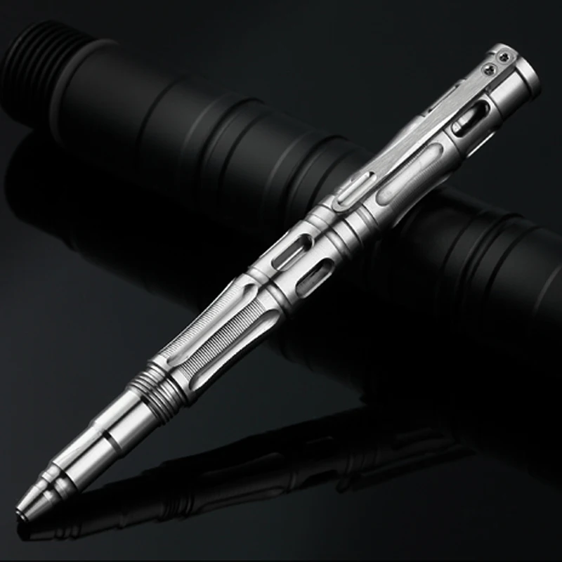 

H1091 Top Quality TC4 Titanium Alloy Self Defense Personal Safety Tactical Pen Pencil With Writing Function Tungsten Steel Head