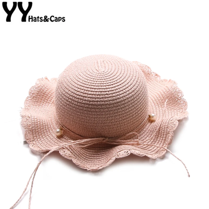 YY الاطفال الصيف شاطئ كاب طوي Sunhats الأطفال واسعة موجة حافة قبعة للوقاية من الشمس اللؤلؤ الفتيات القبعات للشمس CM19007 YY الاطفال الصيف شاطئ كاب طوي Sunhats الأطفال واسعة موجة حافة قبعة للوقاية من الشمس اللؤلؤ الفتيات القبعات للشمس CM19007