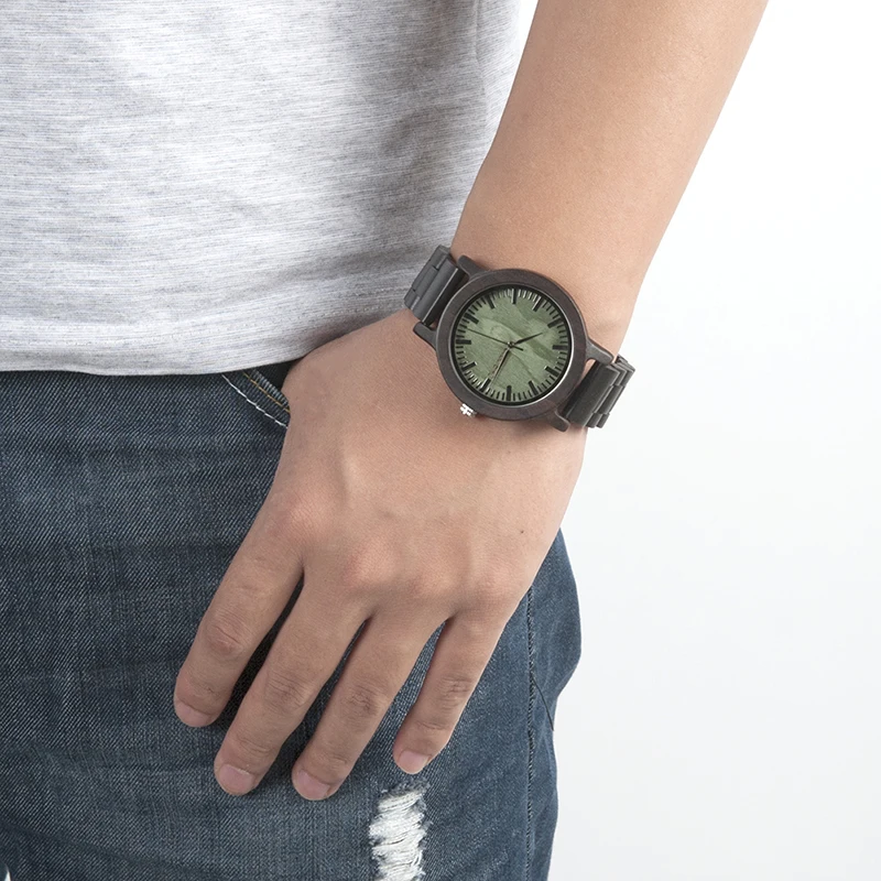 Casual Vintage Watch Men BOBO BIRD Wooden Watches Handmade Wooden Band Male Wristwatch relogio masculino C-M04