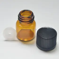 Небольшой пульверизатор янтарного цвета шт. 1/4 Dram 1 с уменьшенным горлышком стекло флаконы с 100 и кепки Малый эфирные масла мини мл бутылки