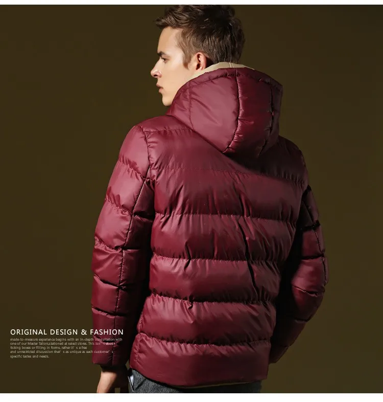 Kaleb ohigh качества брендовая мужская зимняя куртка, пальто утепленная одежда на хлопковой подкладке модные теплые jacketwith капюшоном Мода для