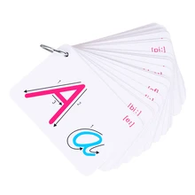 

26Pcs/set English alphabet cards Kids learn English word Card for Children learning English Educational book