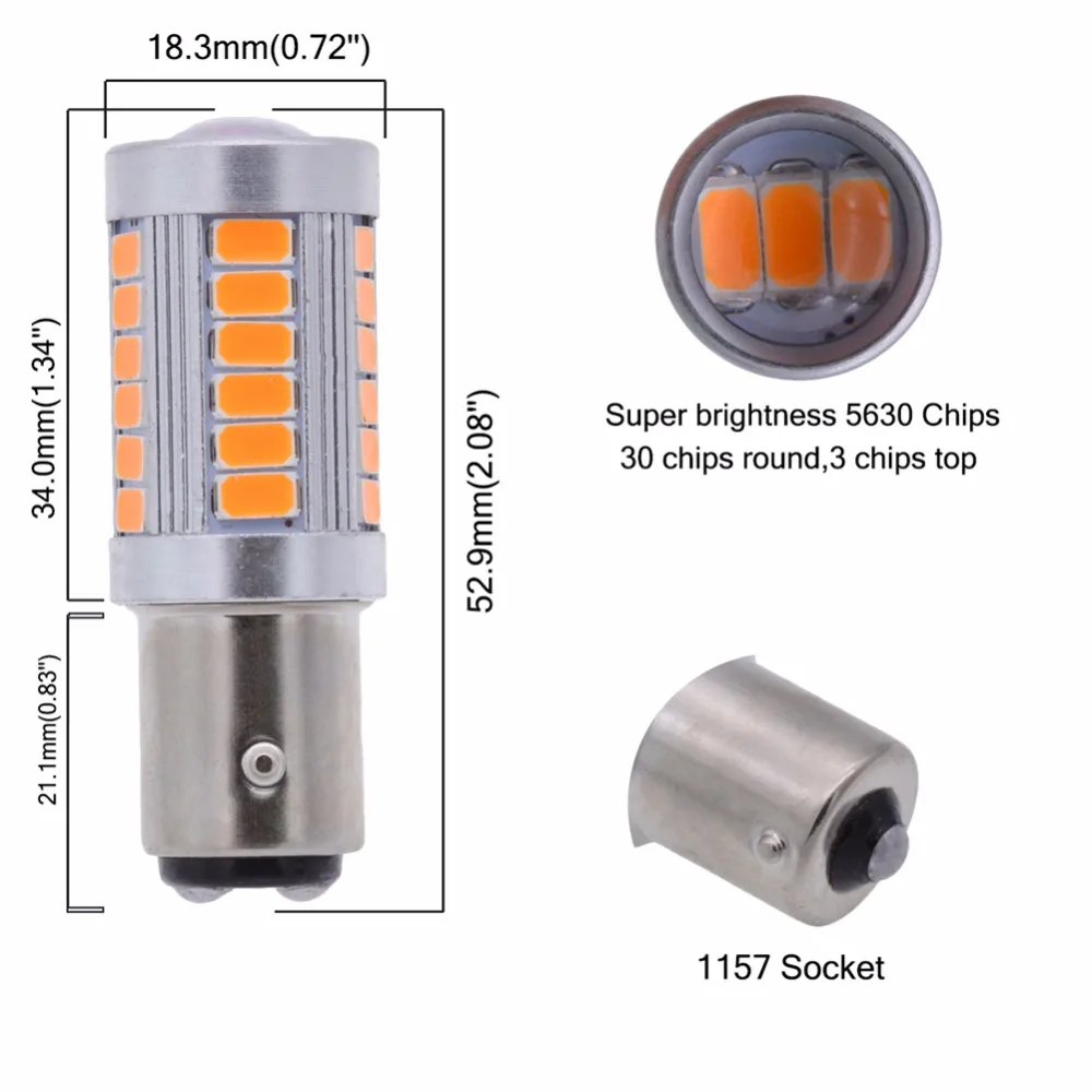 4 шт. 1157 P21/5 Вт BAY15D светодиодный супер яркий свет лампы P21 Автомобильные стоп-сигналы светофоров поворота боковой фонарь заднего хода автомобиля лампа белого и красного цветов