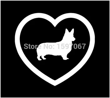 

13 cm x 13 cm I Love Welsh Corgis Pembroke Heart Animal Dog Pet Vinyl Decal Sticker For Window Glass Scratches Waterproof